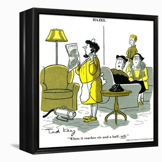 Hazel Cartoon-Ted Key-Framed Premier Image Canvas