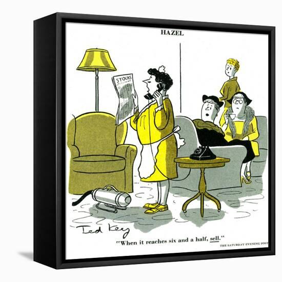 Hazel Cartoon-Ted Key-Framed Premier Image Canvas