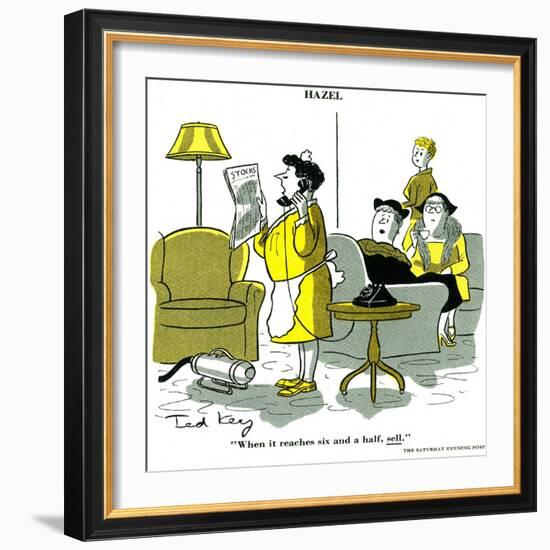 Hazel Cartoon-Ted Key-Framed Giclee Print