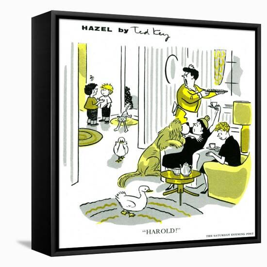 Hazel Cartoon-Ted Key-Framed Premier Image Canvas