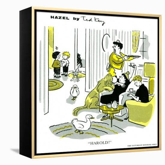 Hazel Cartoon-Ted Key-Framed Premier Image Canvas