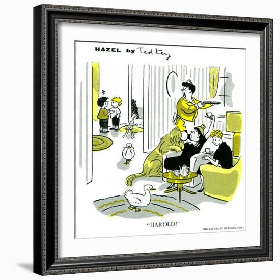 Hazel Cartoon-Ted Key-Framed Giclee Print