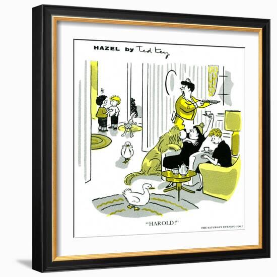 Hazel Cartoon-Ted Key-Framed Giclee Print