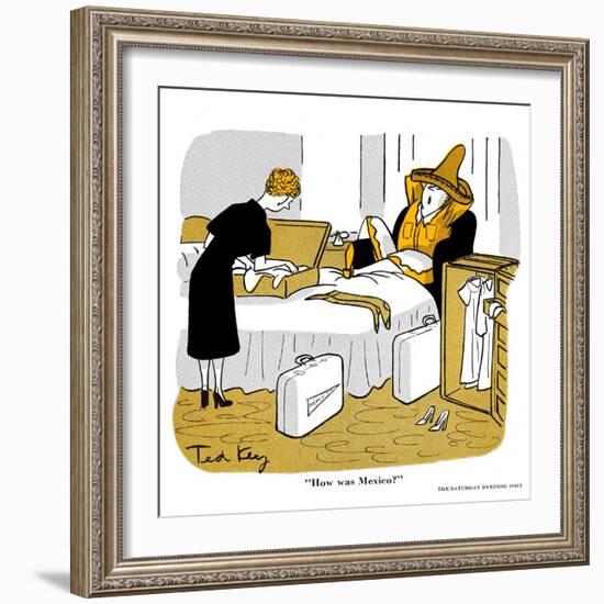 Hazel Cartoon-Ted Key-Framed Giclee Print