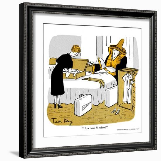 Hazel Cartoon-Ted Key-Framed Giclee Print