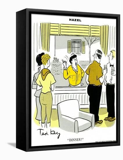 Hazel Cartoon-Ted Key-Framed Premier Image Canvas