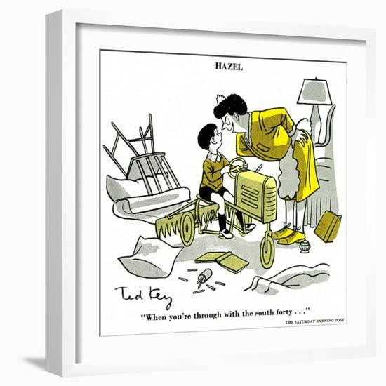 Hazel Cartoon-Ted Key-Framed Giclee Print