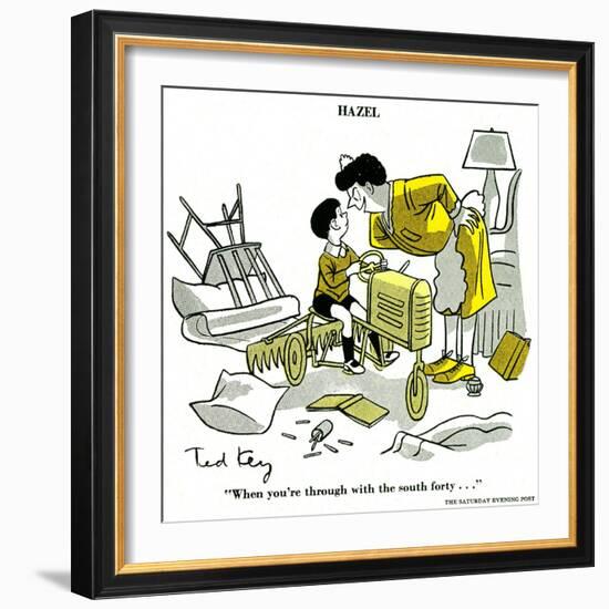 Hazel Cartoon-Ted Key-Framed Giclee Print