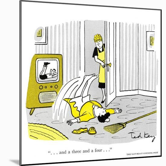 Hazel Cartoon-Ted Key-Mounted Giclee Print