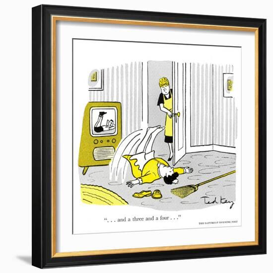 Hazel Cartoon-Ted Key-Framed Giclee Print