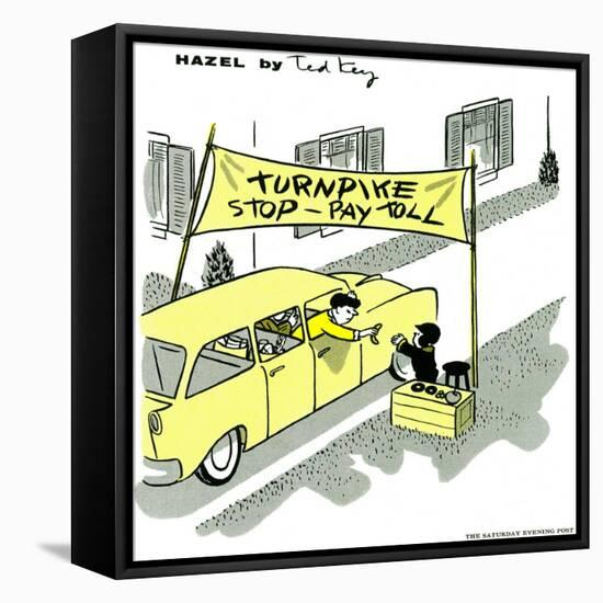 Hazel Cartoon-Ted Key-Framed Premier Image Canvas