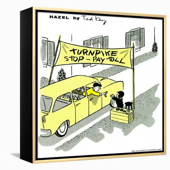 Hazel Cartoon-Ted Key-Framed Premier Image Canvas