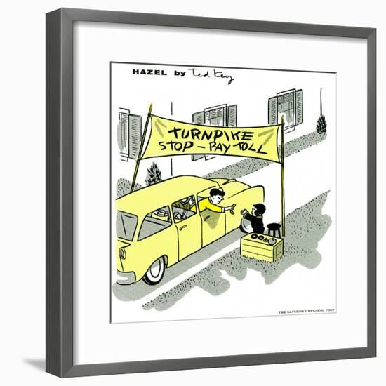 Hazel Cartoon-Ted Key-Framed Giclee Print