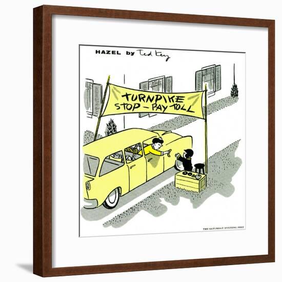 Hazel Cartoon-Ted Key-Framed Giclee Print