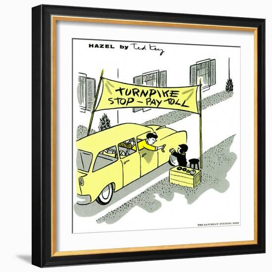 Hazel Cartoon-Ted Key-Framed Giclee Print