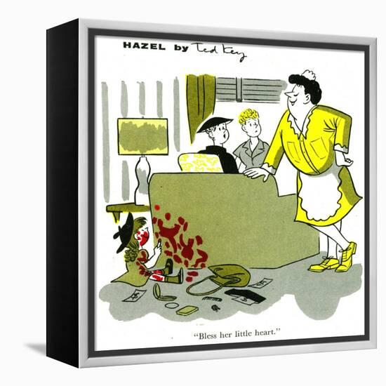 Hazel Cartoon-Ted Key-Framed Premier Image Canvas