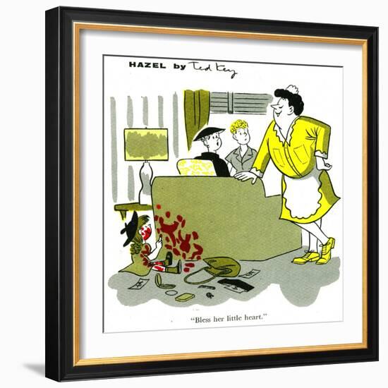 Hazel Cartoon-Ted Key-Framed Giclee Print