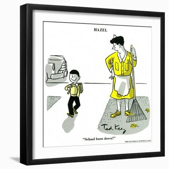 Hazel Cartoon-Ted Key-Framed Giclee Print