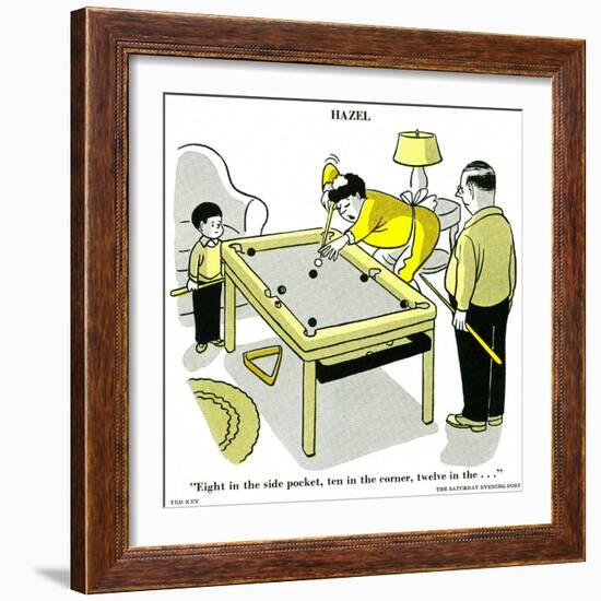 Hazel Cartoon-Ted Key-Framed Giclee Print