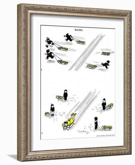 Hazel Cartoon-Ted Key-Framed Giclee Print