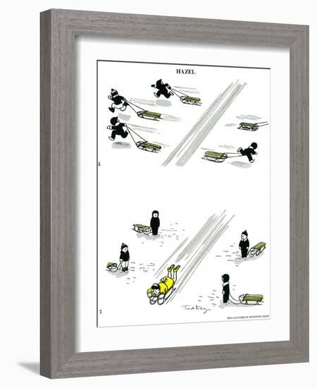 Hazel Cartoon-Ted Key-Framed Giclee Print