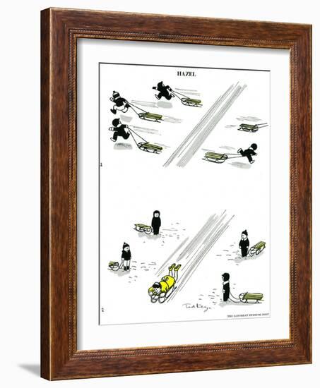 Hazel Cartoon-Ted Key-Framed Giclee Print