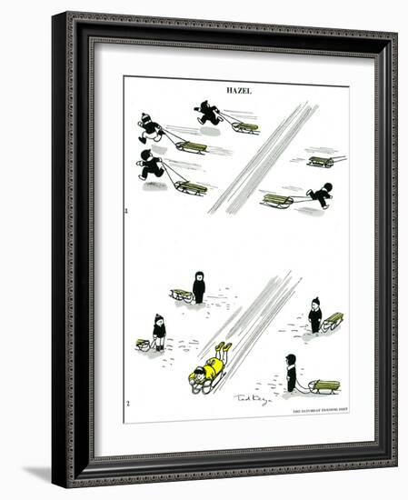 Hazel Cartoon-Ted Key-Framed Giclee Print