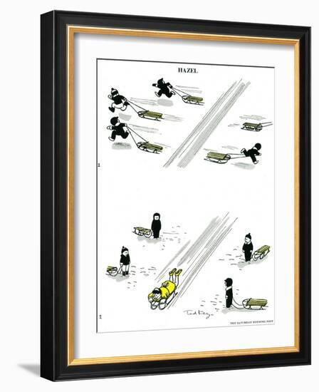 Hazel Cartoon-Ted Key-Framed Giclee Print