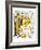 Hazel Cartoon-Ted Key-Framed Giclee Print