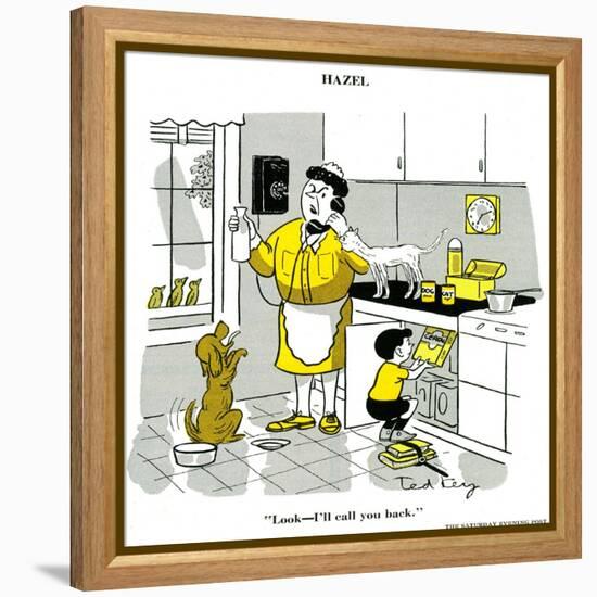 Hazel Cartoon-Ted Key-Framed Premier Image Canvas