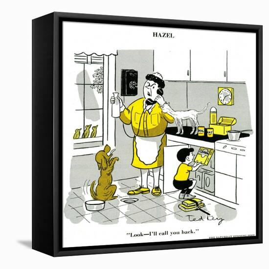 Hazel Cartoon-Ted Key-Framed Premier Image Canvas