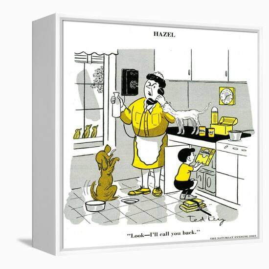 Hazel Cartoon-Ted Key-Framed Premier Image Canvas