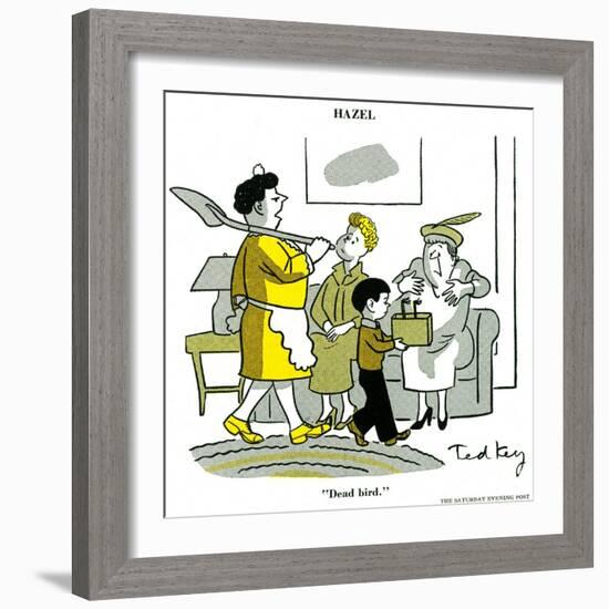 Hazel Cartoon-Ted Key-Framed Giclee Print