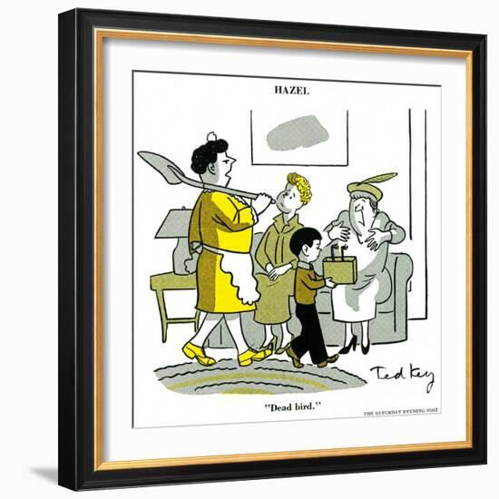 Hazel Cartoon-Ted Key-Framed Giclee Print