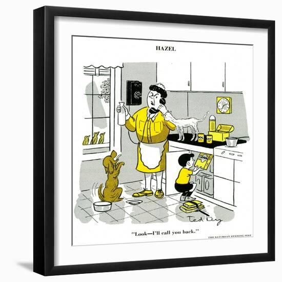 Hazel Cartoon-Ted Key-Framed Giclee Print