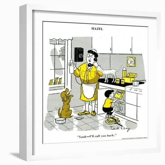 Hazel Cartoon-Ted Key-Framed Giclee Print