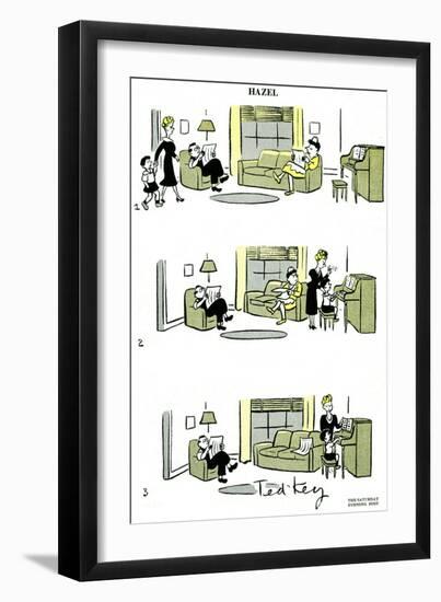 Hazel Cartoon-Ted Key-Framed Giclee Print