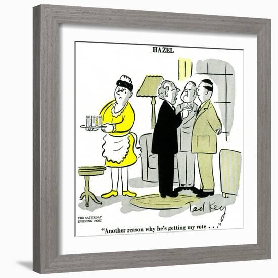 Hazel Cartoon-Ted Key-Framed Giclee Print