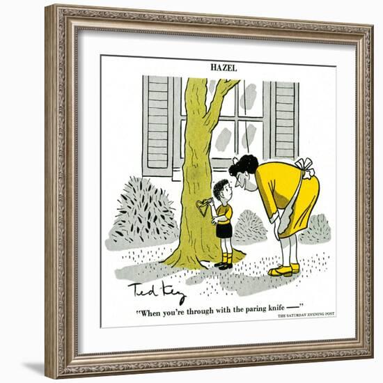 Hazel Cartoon-Ted Key-Framed Giclee Print