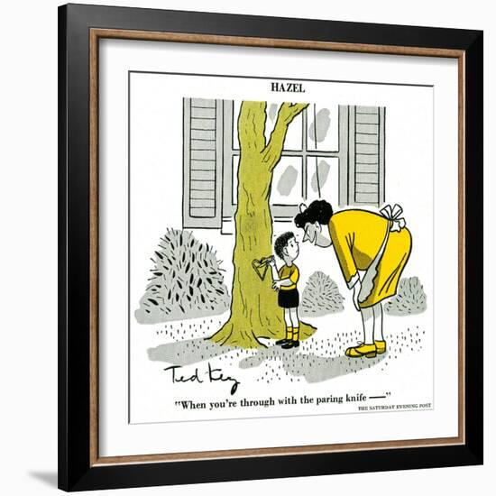 Hazel Cartoon-Ted Key-Framed Giclee Print