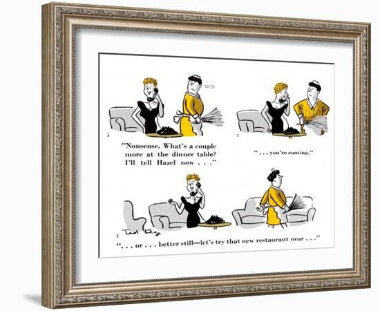 Hazel Cartoon-Ted Key-Framed Giclee Print