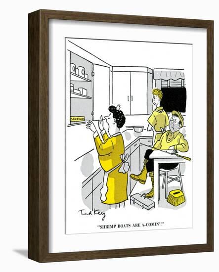 Hazel Cartoon-Ted Key-Framed Giclee Print