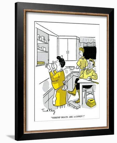 Hazel Cartoon-Ted Key-Framed Giclee Print