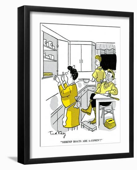 Hazel Cartoon-Ted Key-Framed Giclee Print