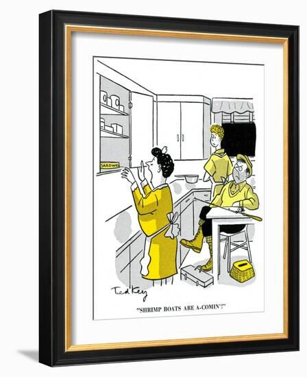 Hazel Cartoon-Ted Key-Framed Giclee Print