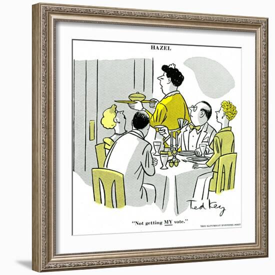 Hazel Cartoon-Ted Key-Framed Giclee Print