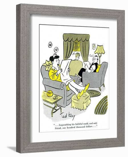 Hazel Cartoon-Ted Key-Framed Giclee Print