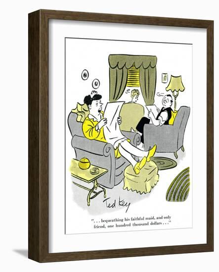 Hazel Cartoon-Ted Key-Framed Giclee Print