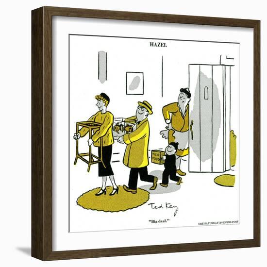 Hazel Cartoon-Ted Key-Framed Giclee Print