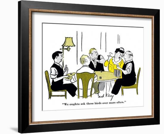 Hazel Cartoon-Ted Key-Framed Giclee Print